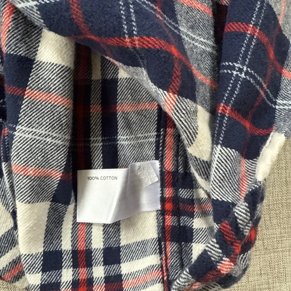 Duluth Trading Flannel Shirt‎ Men's 2XL Blue Plaid Free Swingin' Relaxed 52007 - Picture 4 of 5